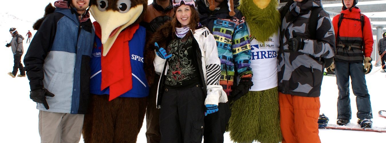 Spike and Shred with some of Mt Hutts first visitors media