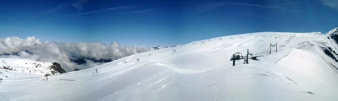 Current conditions on Les 2 Alpes glacier