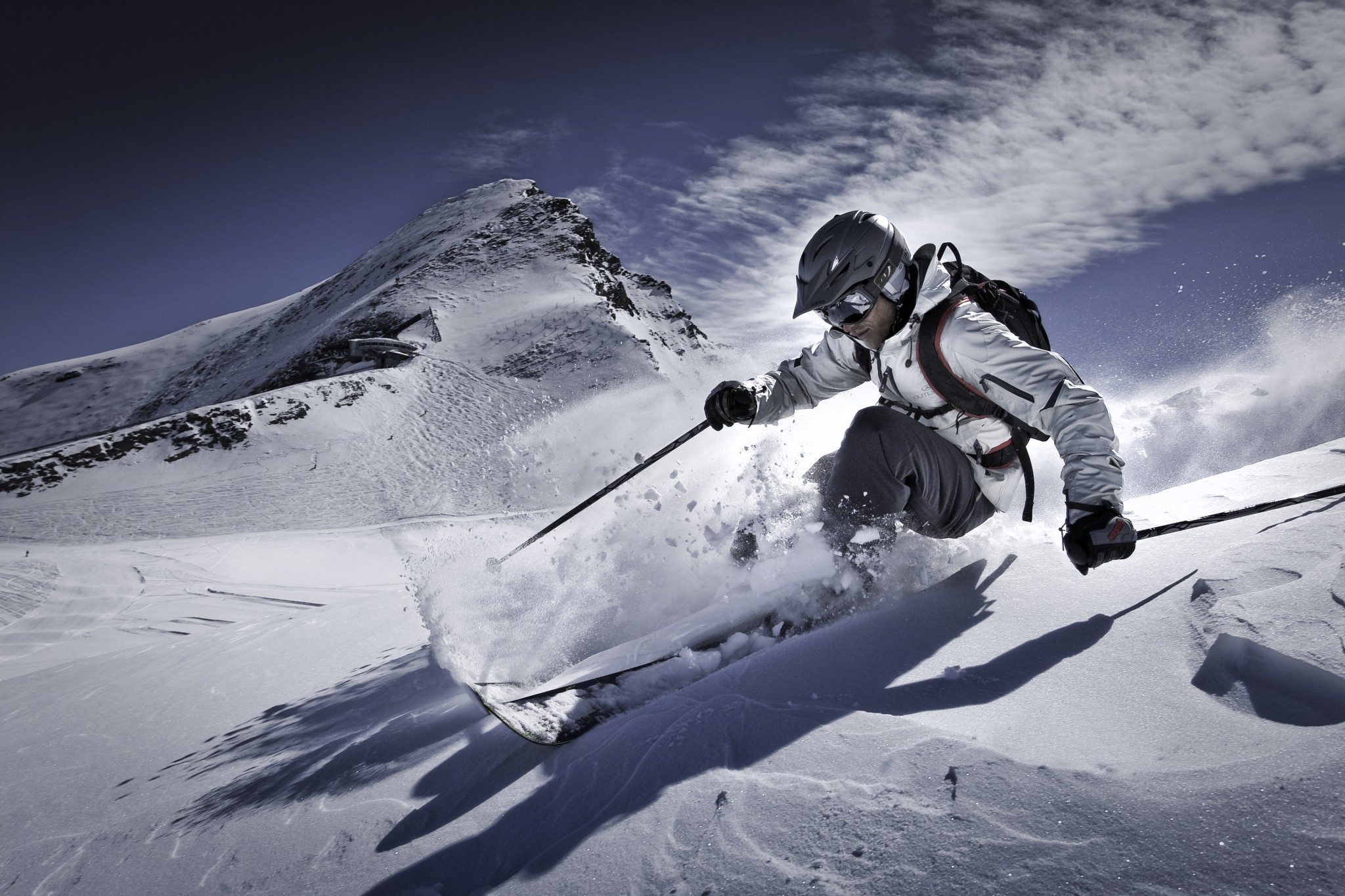 Skiing By The Lake