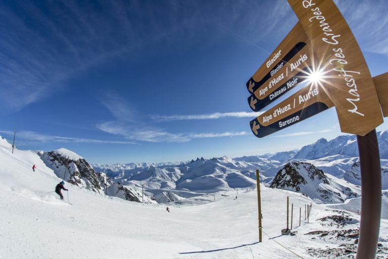 Sarenne black run in Alpe d’Huez, France