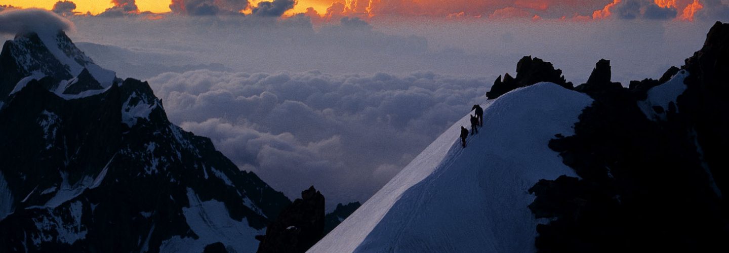 Alba sul Monte Bianco Mont Blanc sunset