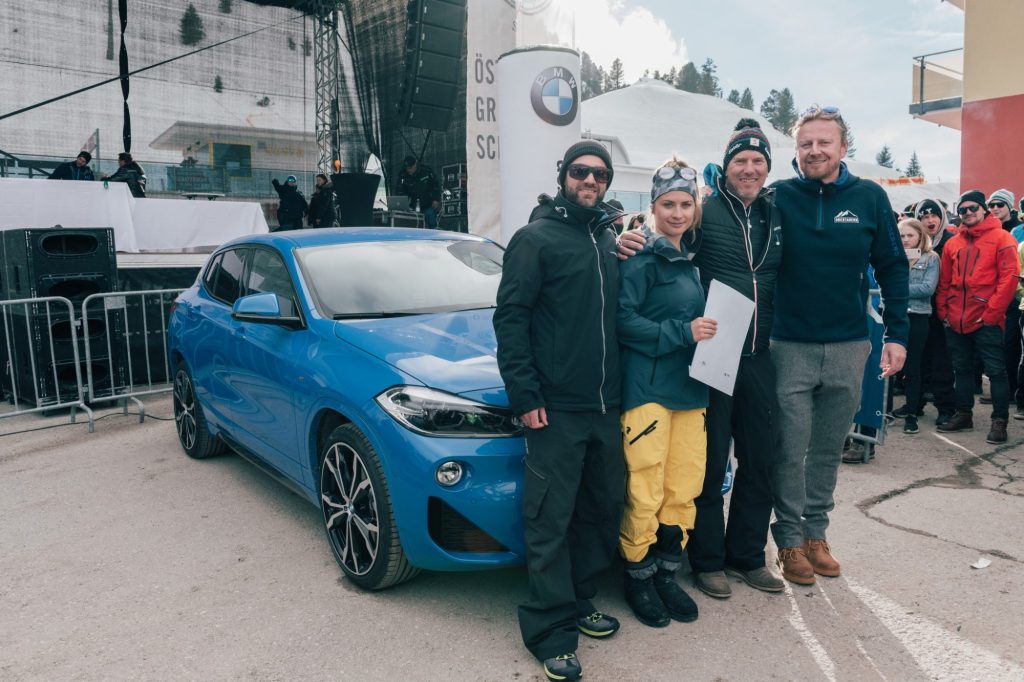 Treasure Hunt For New BMW in Austrian Snow