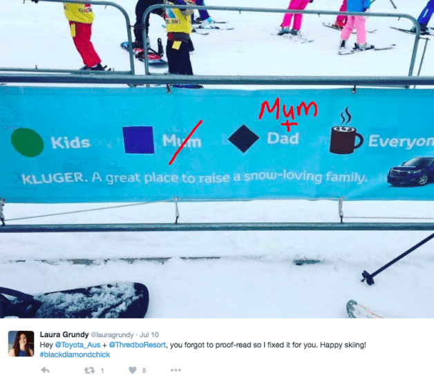 Car Advert At Ski Area Deemed Sexist