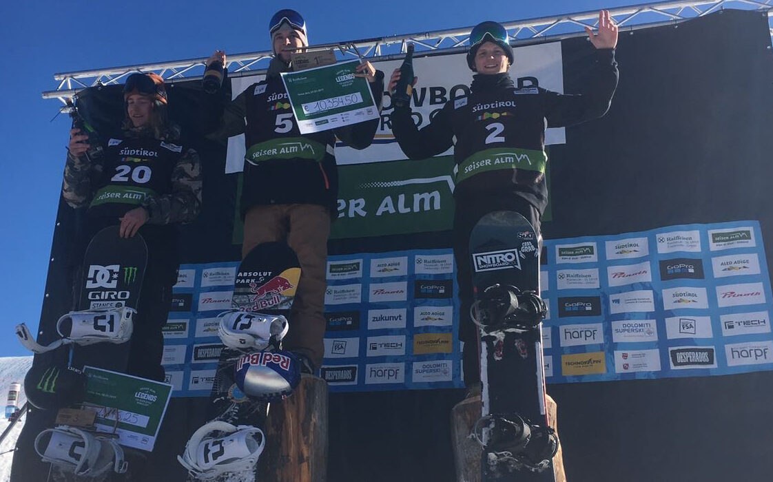 Jamie Nicholls podium Seiseralm SS World Cup 2017