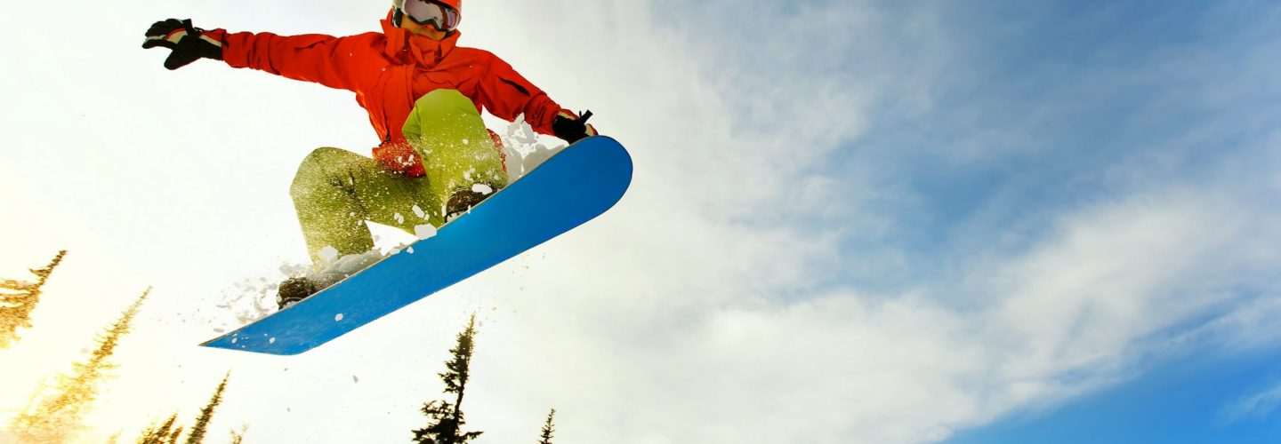 Snowboarder on the mountains 1