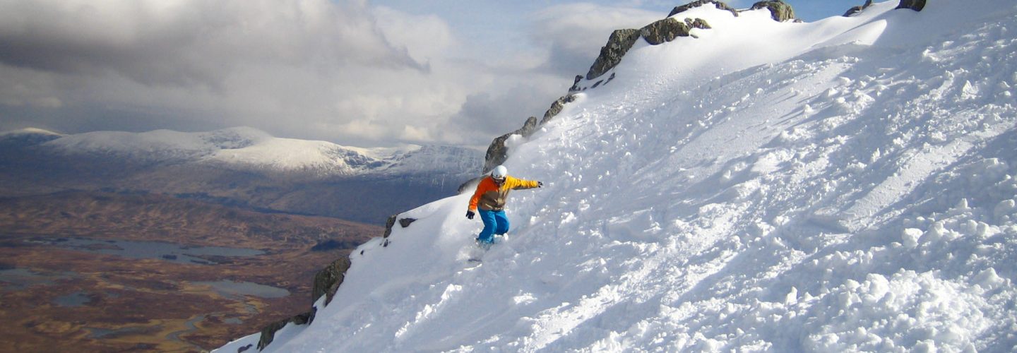 snowboarding at glencoe