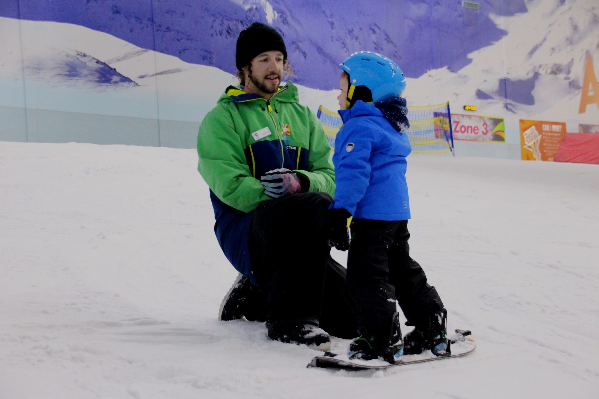 Chill Factore Increasing Snowboarding Instruction For Younger Children