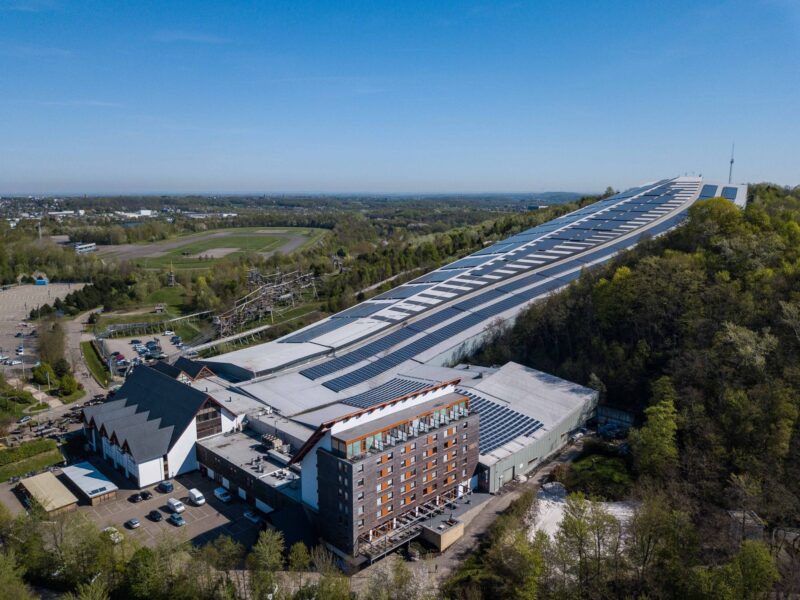 Indoor Snow Centre Becomes Green Energy Self-Sufficient (When The Sun Shines)