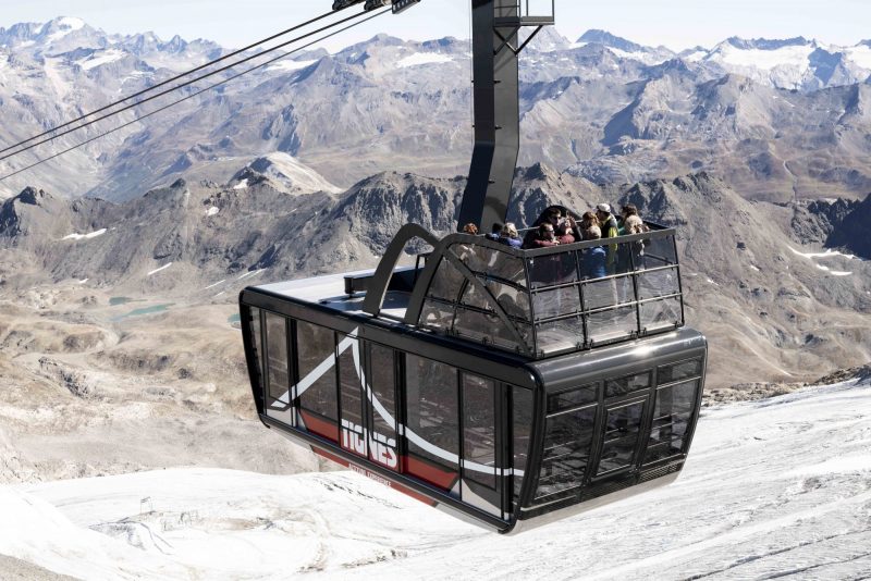 Skiers To be Allowed to Ride on Roof of New Tignes Cable Car This Summer