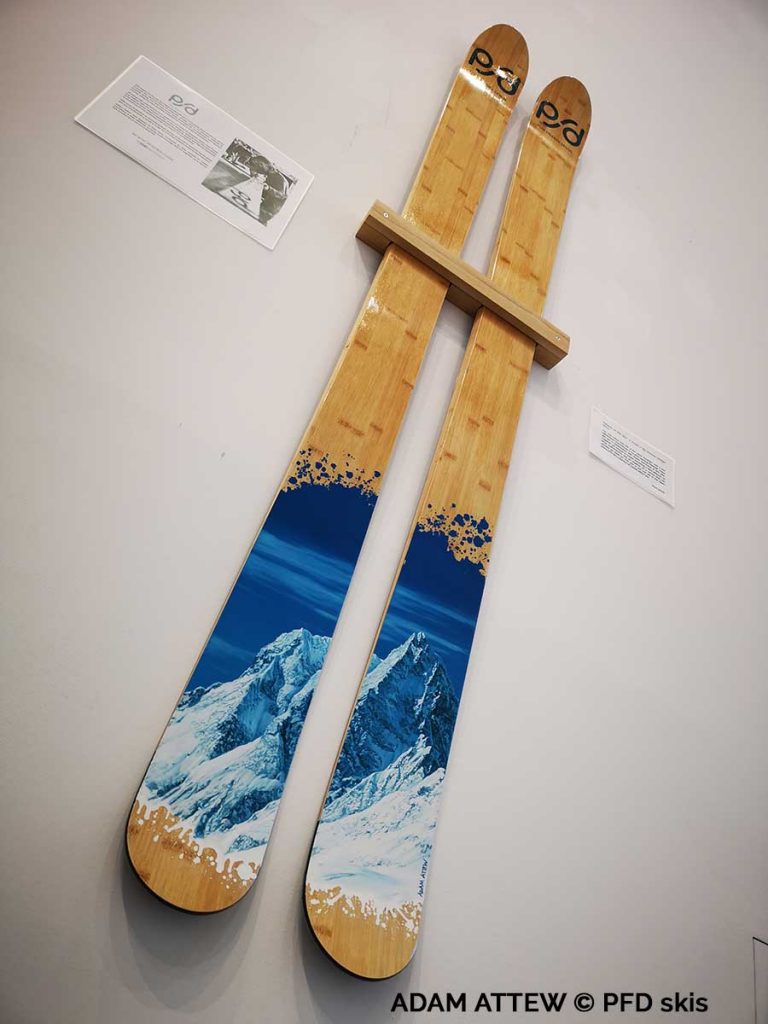 British Artist Adam Attew partners with PFD Skis and exhibits in St Christoph