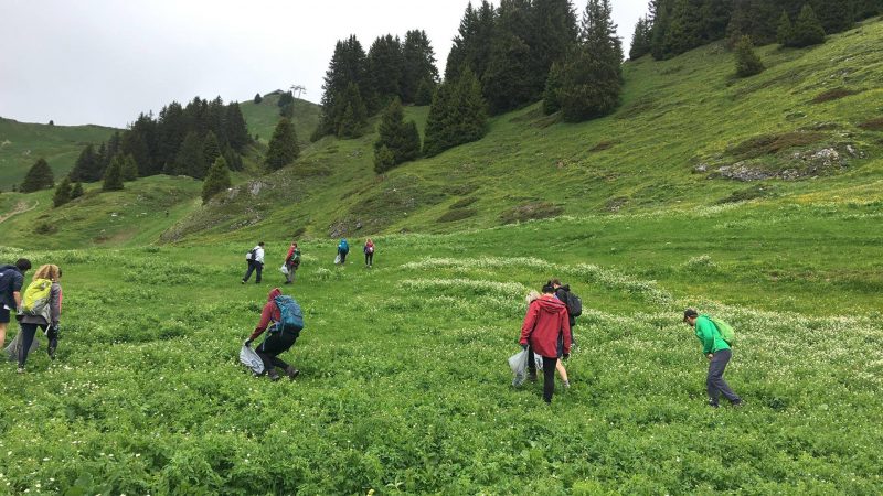 Summit Foundation Clean 603kg of Rubbish from Slopes of Swiss Resort