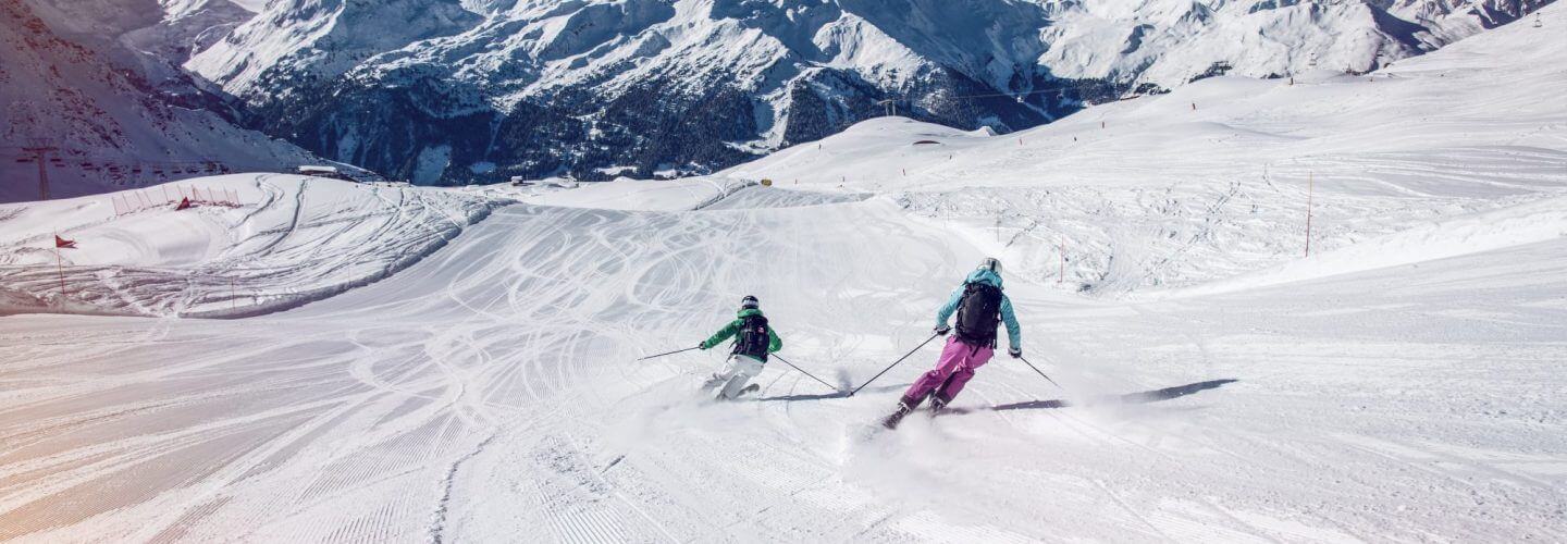 2016 Hiver Ski et Snowboard c Valais Wallis Promotion David Carlier 13 Sur les pistes de Verbier avec vue sur le massif des Combins copy 1 e1570621573365