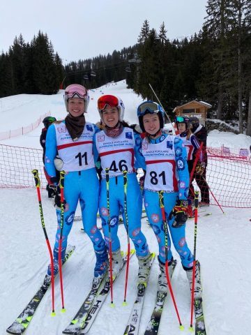 Hundreds of Young Racers Turn Out for the 2020 British Schoolgirls Races in Flaine
