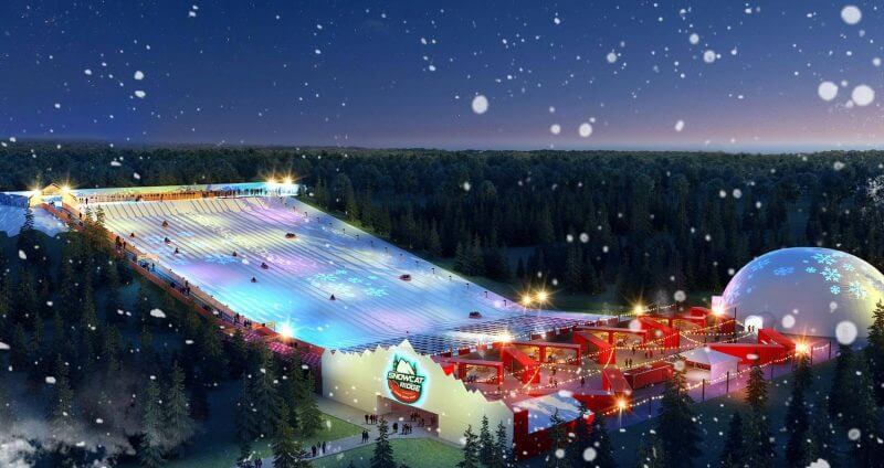 Outdoor Snow Tubing Park Opening in Florida