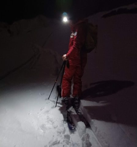 Ski Touring By Night in Les Menuires