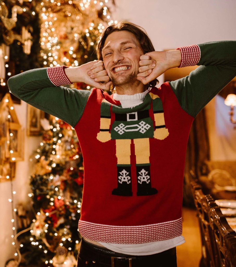 Ugly Christmas Sweater Contest in French Alps