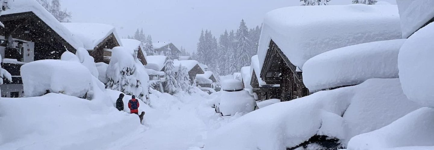 Huge Snowfalls in the Alps