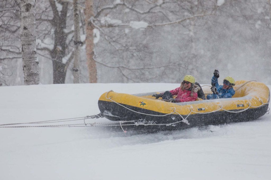 Japanese Snow Rafting