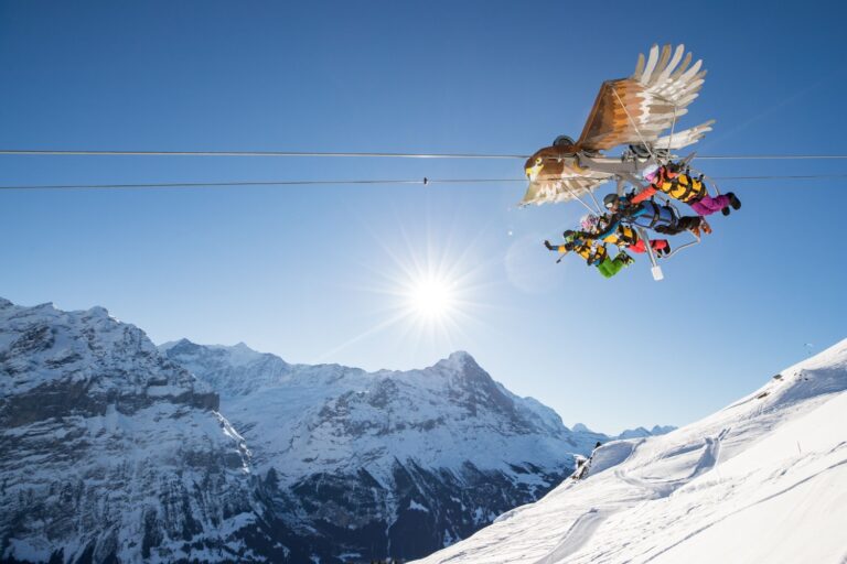 Spring Skiing Between Grindelwald and Wengen
