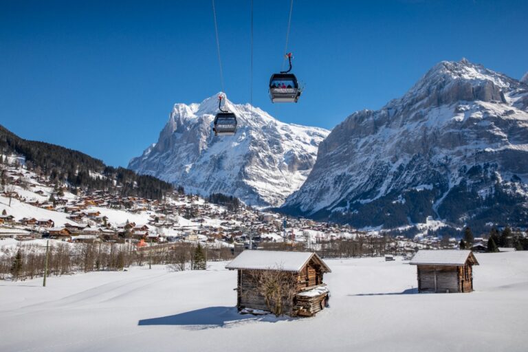 Spring Skiing Between Grindelwald and Wengen