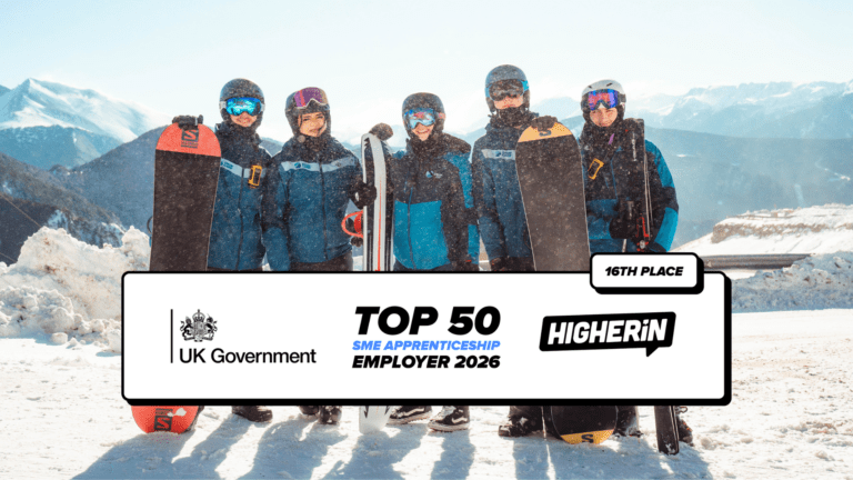 Snow Camp Named UK’s Leading Charity for Apprenticeships for Second Year